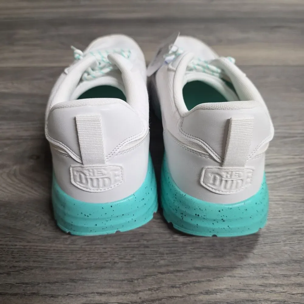Hey Dude Perfect x Sirocco Alta White/Tropical Teal Size 12 NEW No Box